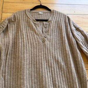 Tan Free People Sweater
